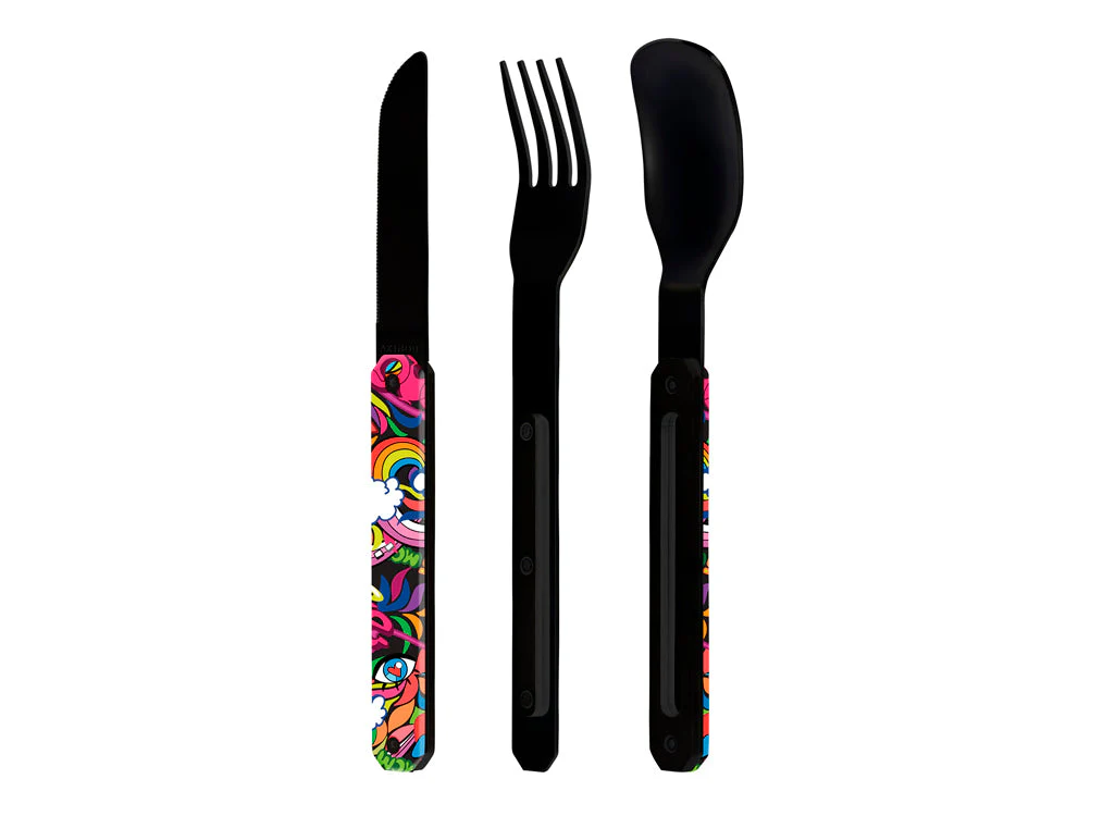 Akinod Straight Magnetic Cutlery (Black Mirror Finish) - Image 3