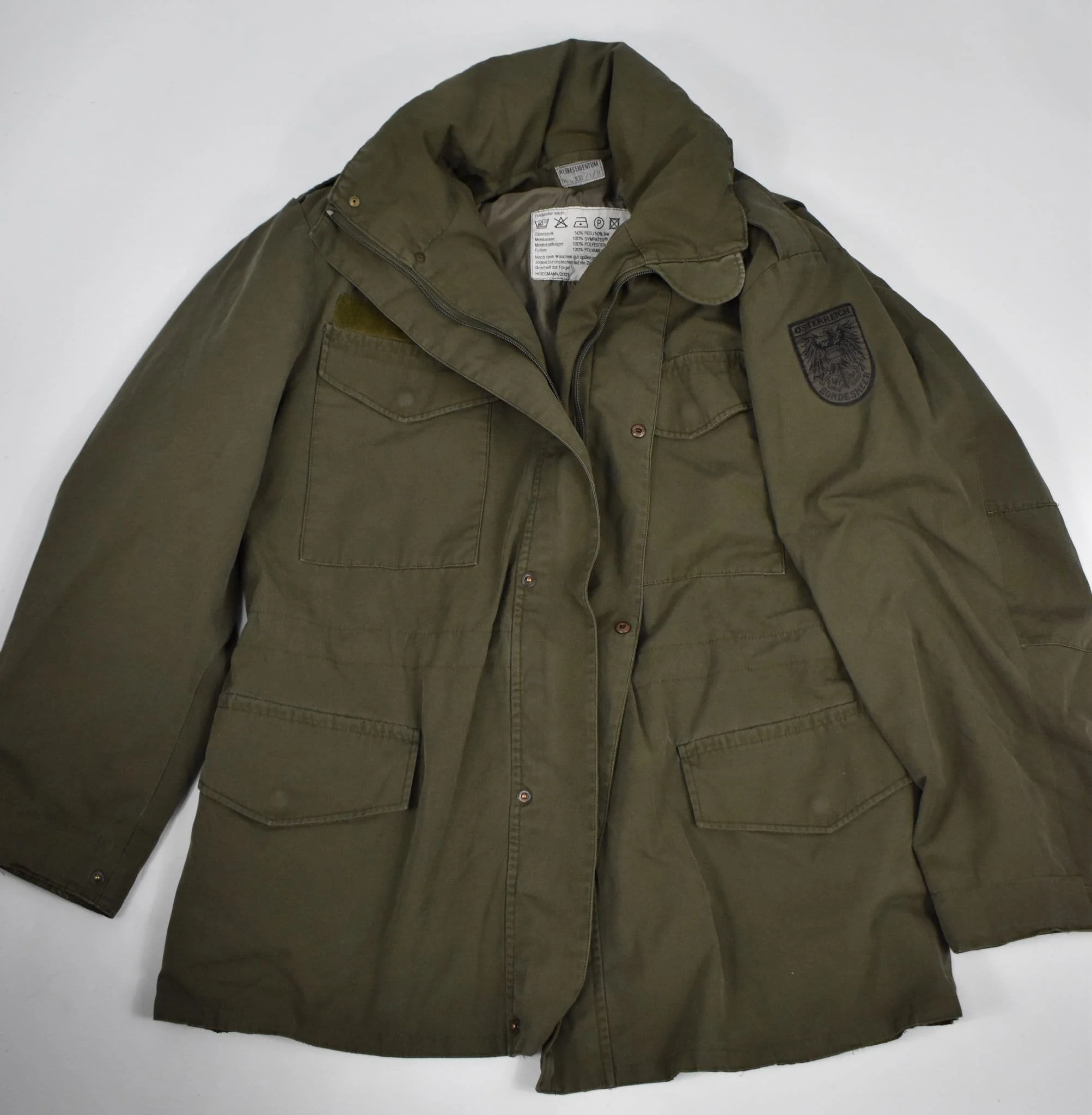 Austrian Military Surplus Waterproof Symtex Field Jacket - Image 4
