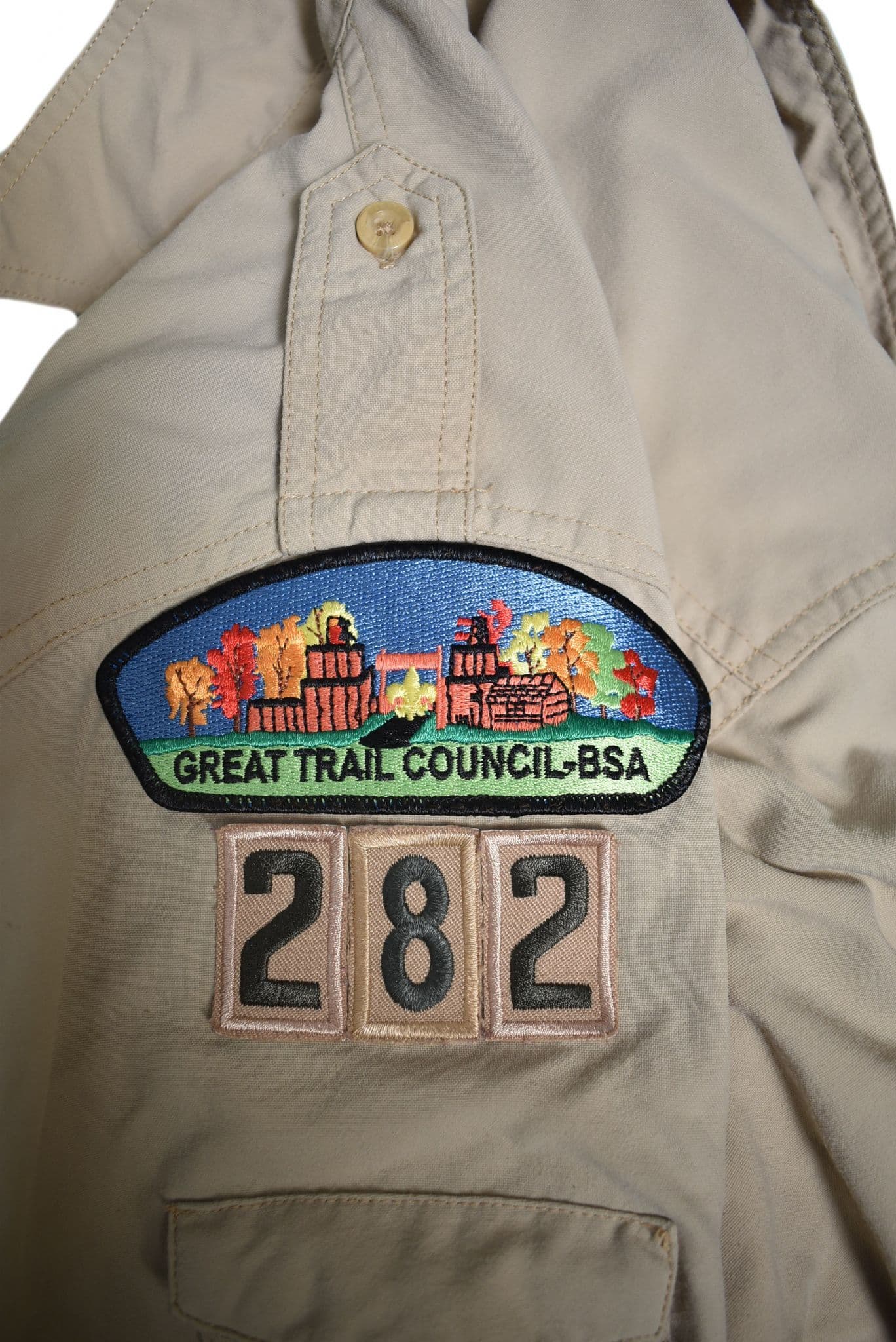 Boy Scouts Of America Tan Short Sleeved Shirt - Image 8