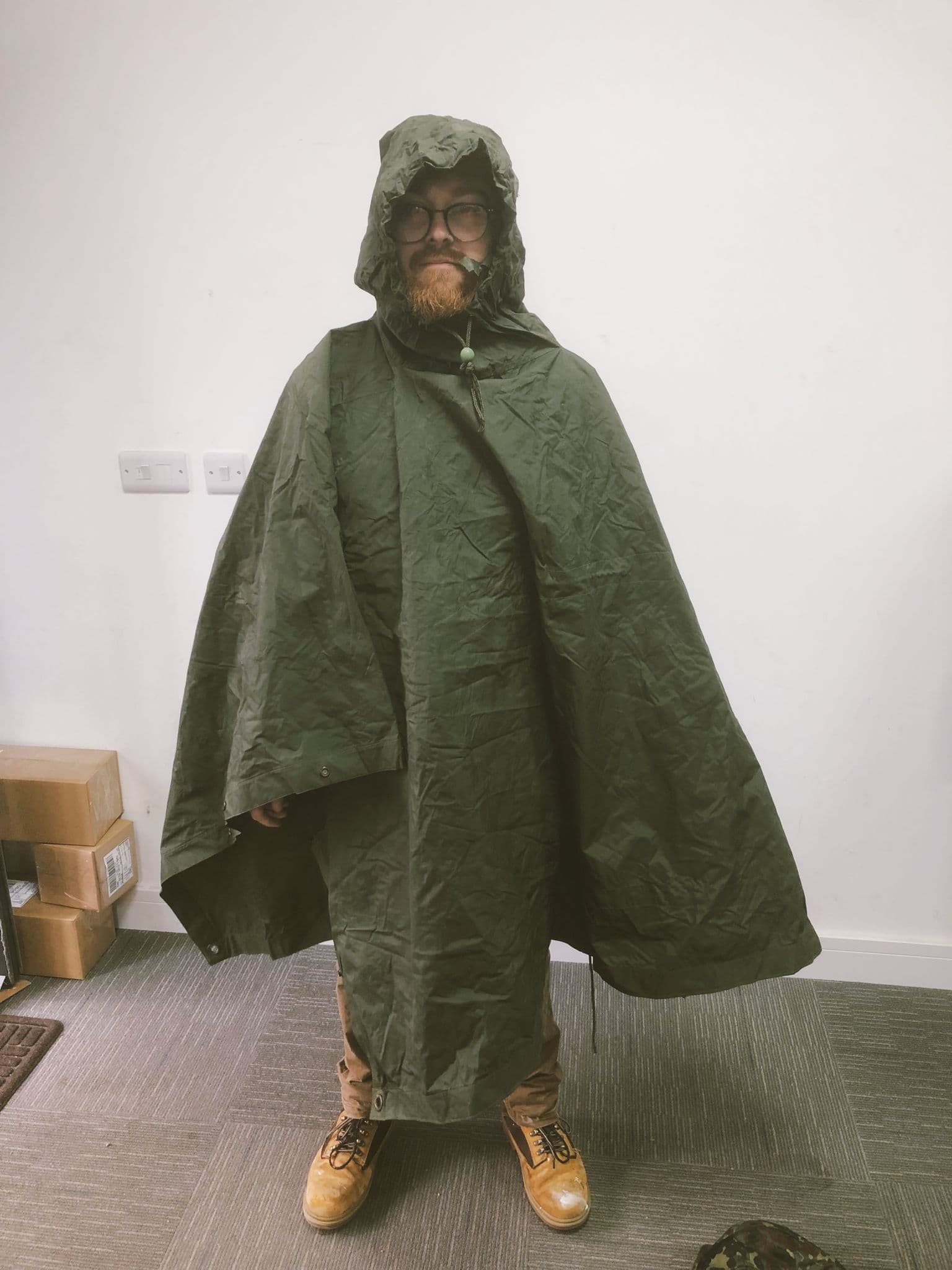 British Military 58" Olive Green Poncho - Image 5