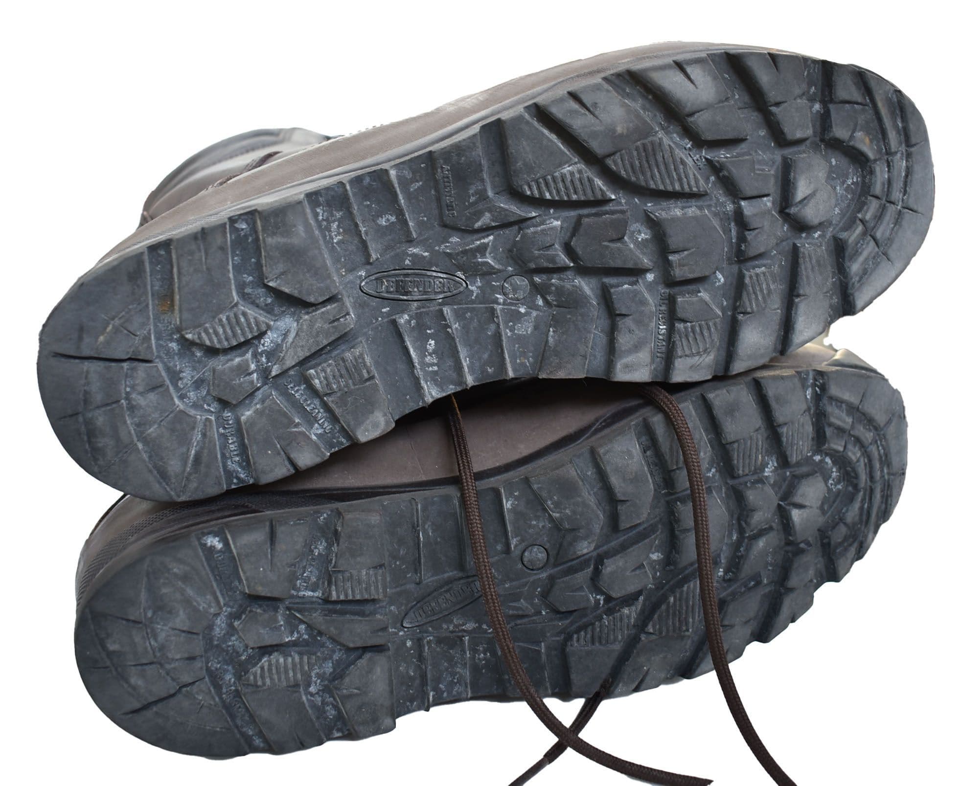 British Military Cold Wet Weather Brown Leather Combat Boots - Image 4