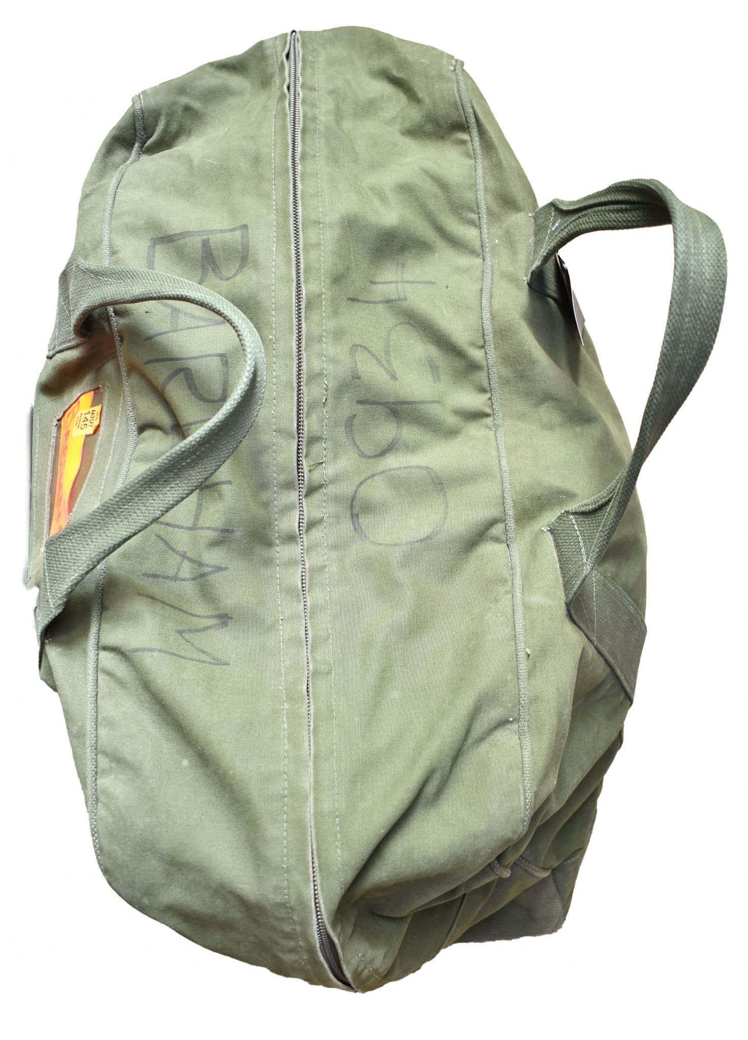 British Military Heavy Duty Canvas Holdall - Olive Green - Image 3