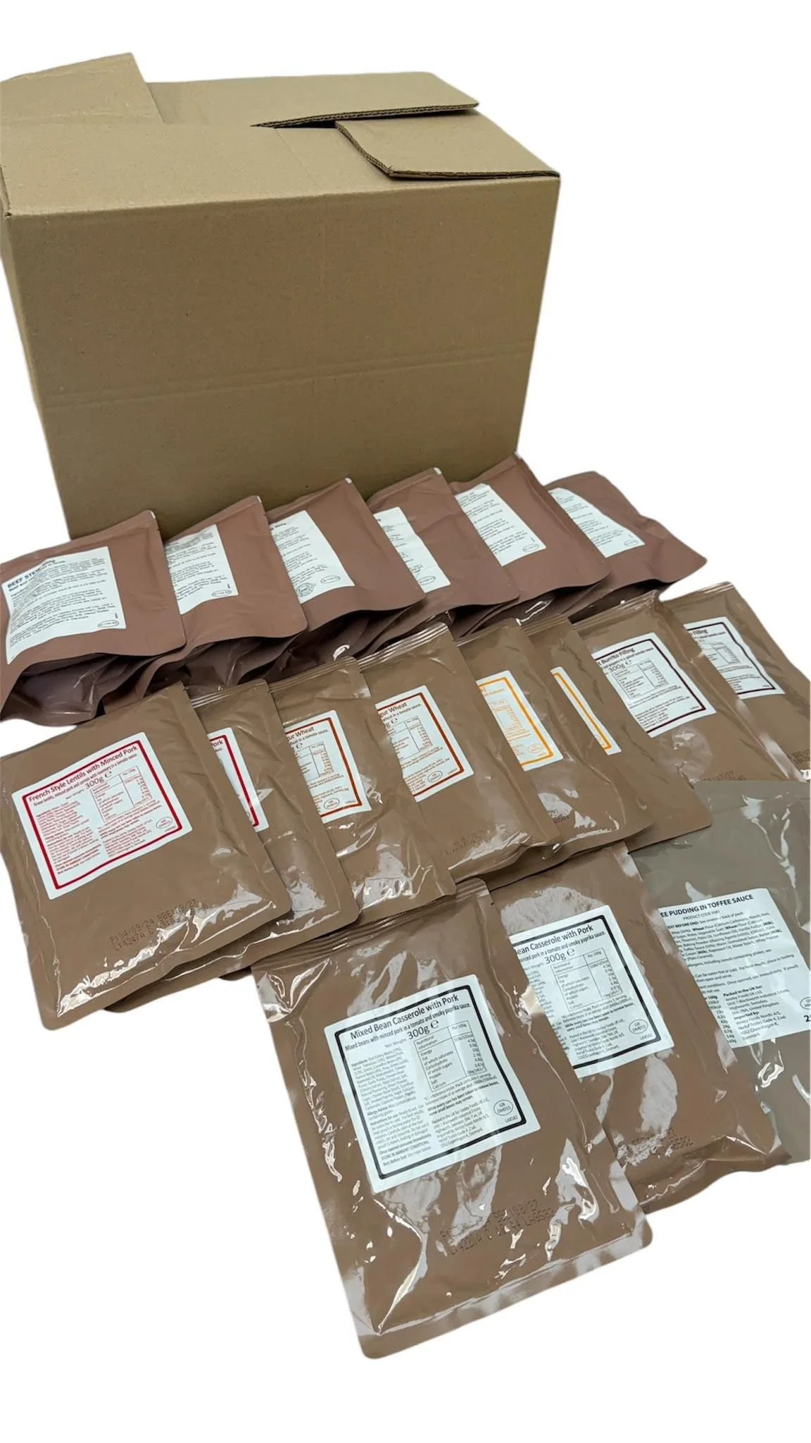 British Military MRE 2024 Ration Pack Meal Pouches Taster Kit - Image 2