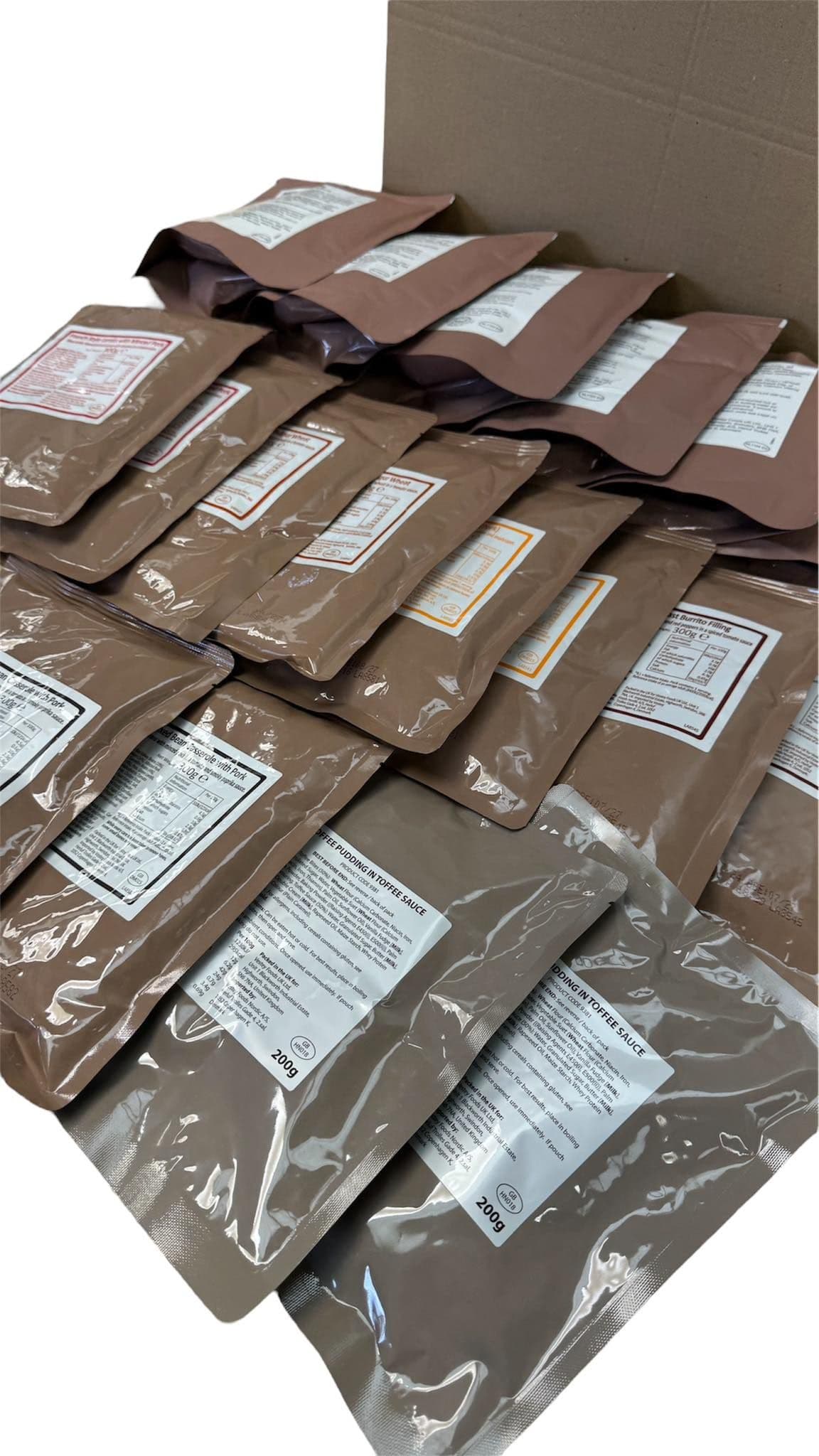 British Military MRE 2024 Ration Pack Meal Pouches Taster Kit - Image 3