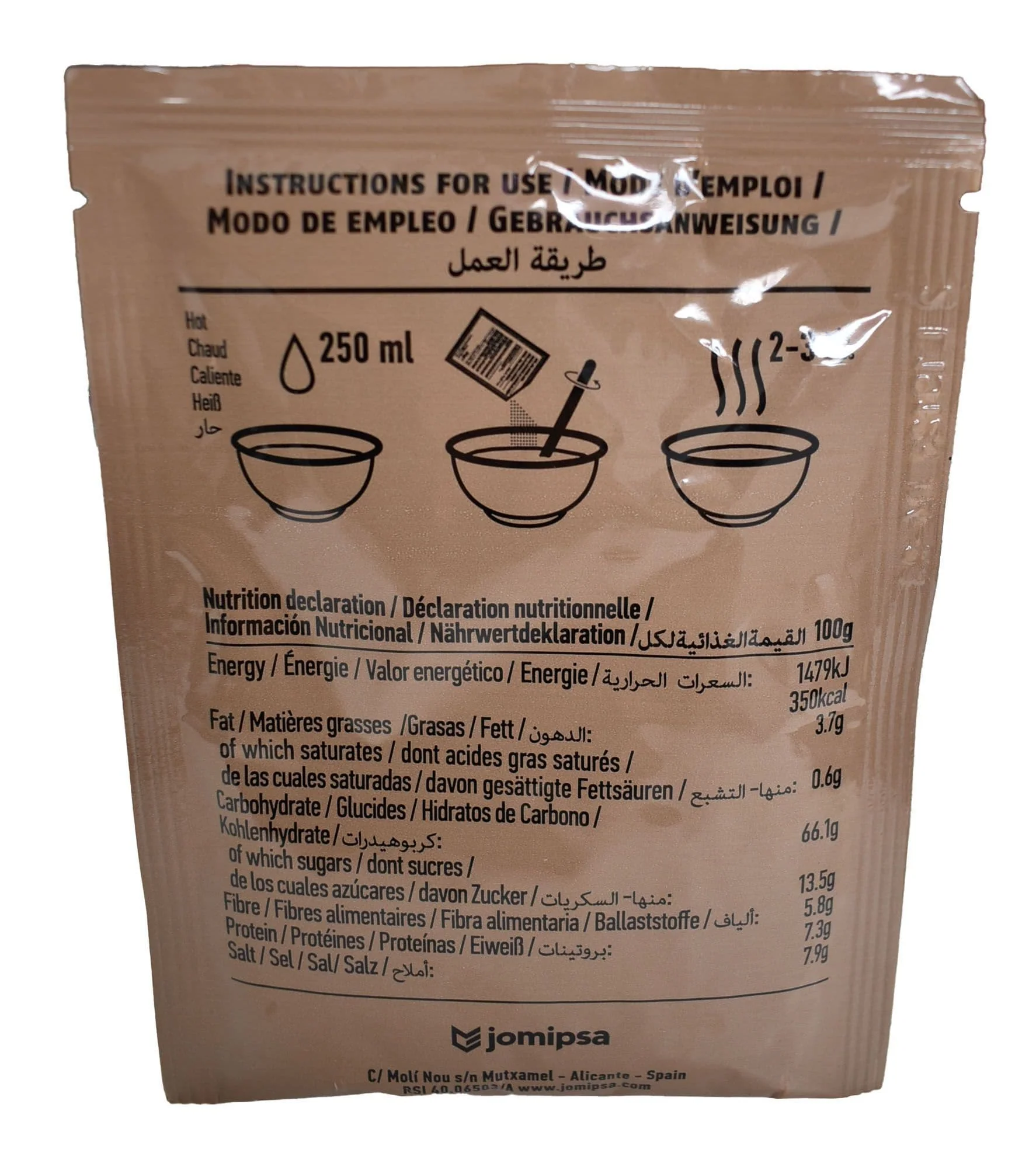 British Military Ration Pack Accessory - Leek & Potato Soup Powder 20g - Image 2