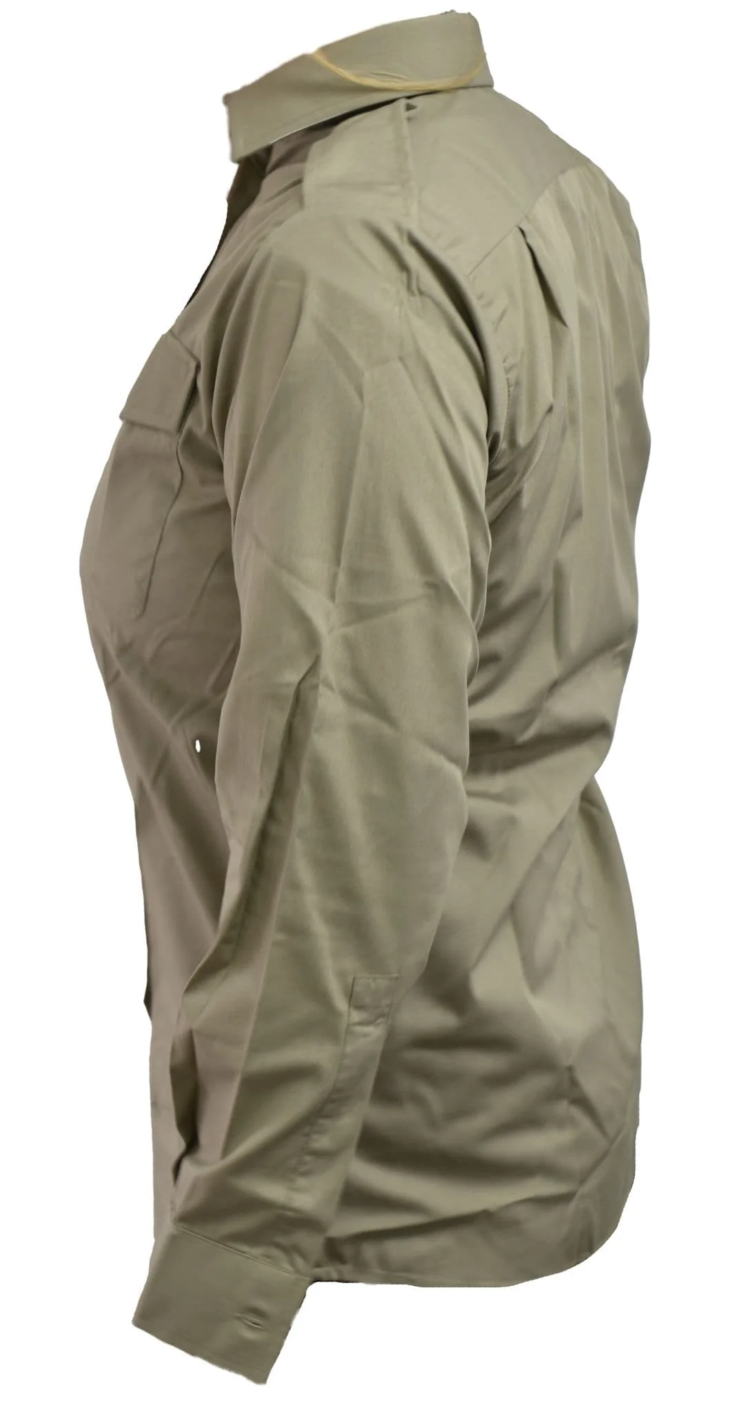 British Military Surplus Women's Long Sleeve Shirt - Stone Brown - Image 2