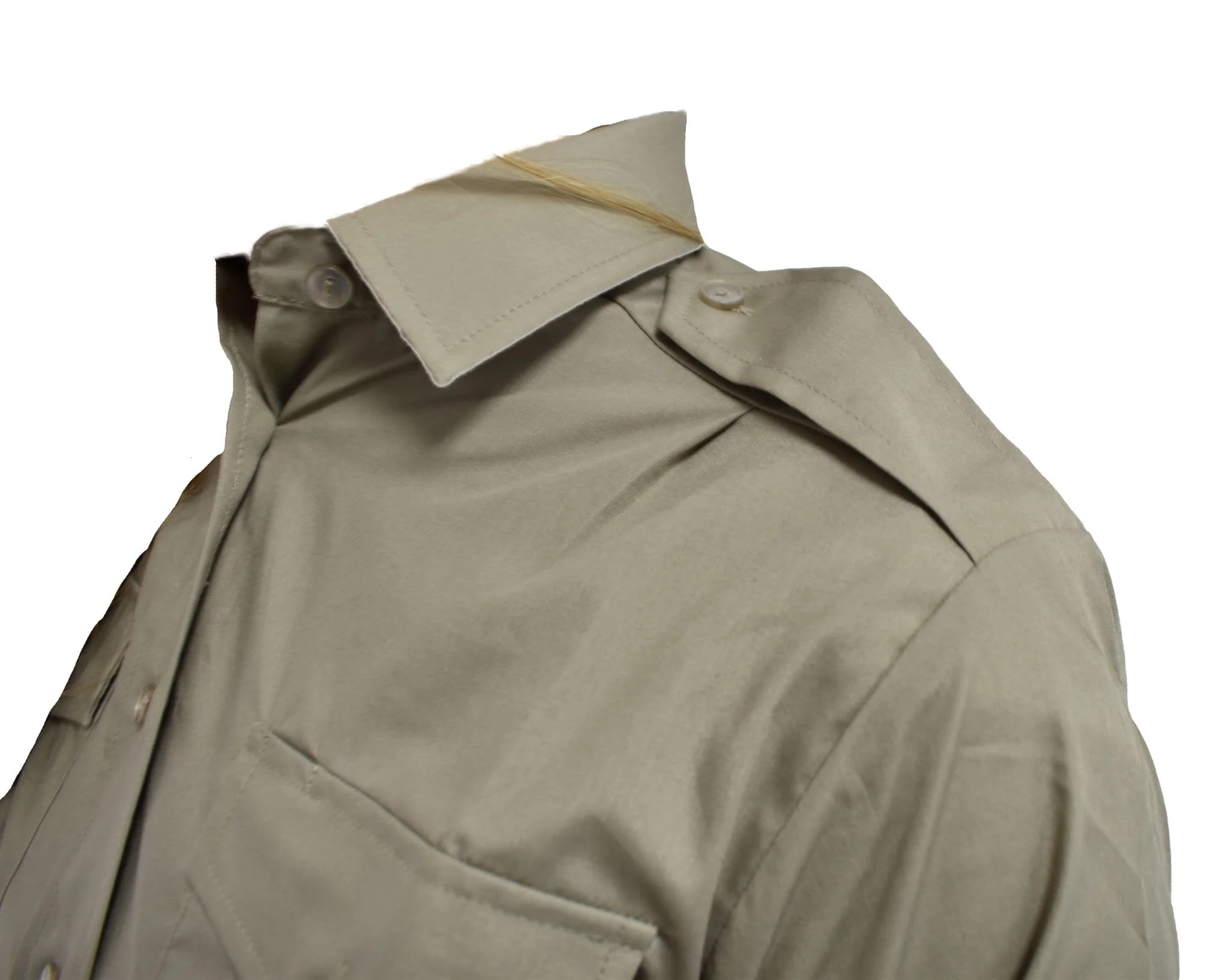 British Military Surplus Women's Long Sleeve Shirt - Stone Brown - Image 5