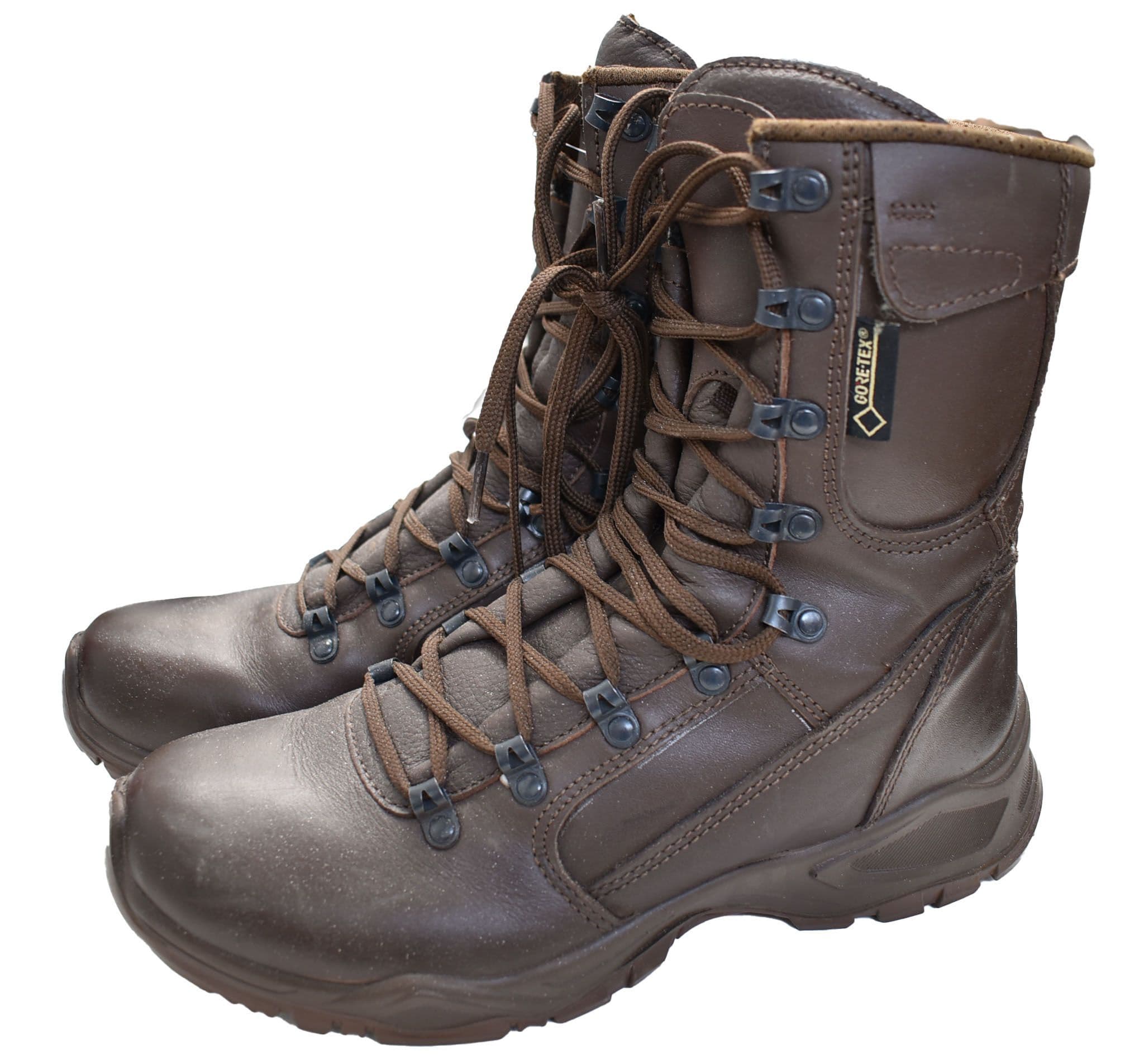 British Military YDS Swift Temperate Brown Leather Patrol Boots - Supergrade