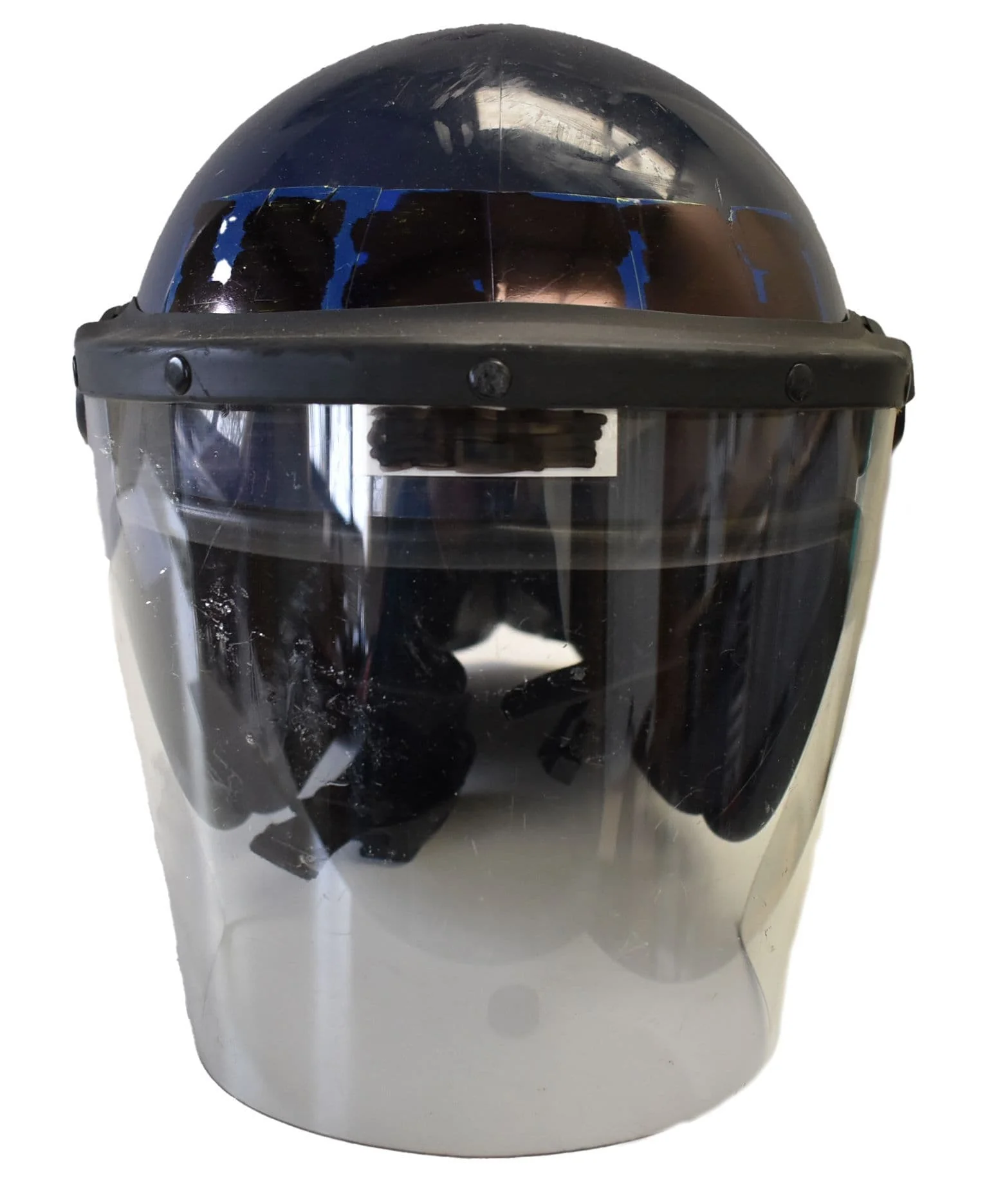 British Police Genuine Riot Protective Helmet With Visor - Image 3