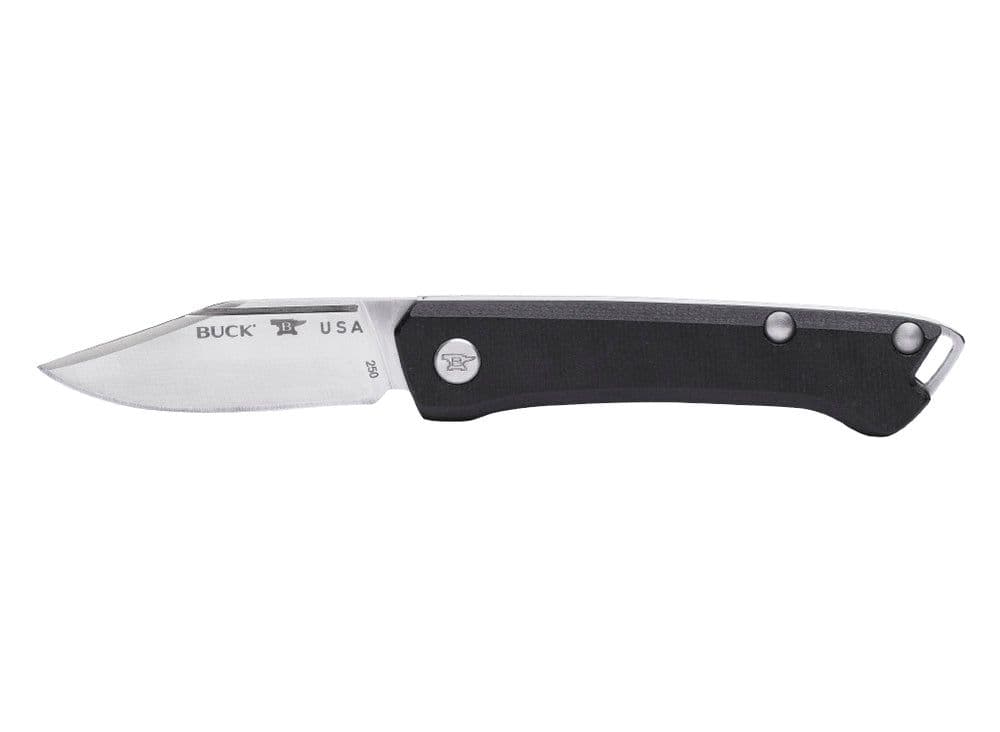 Buck 250 Saunter Clip Point Folding Knife - Black - UK EDC - Image 3