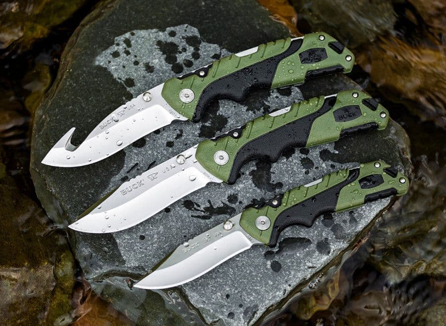 Buck 659 Large Folding Pursuit Lock Knife - Green/Black - Image 3