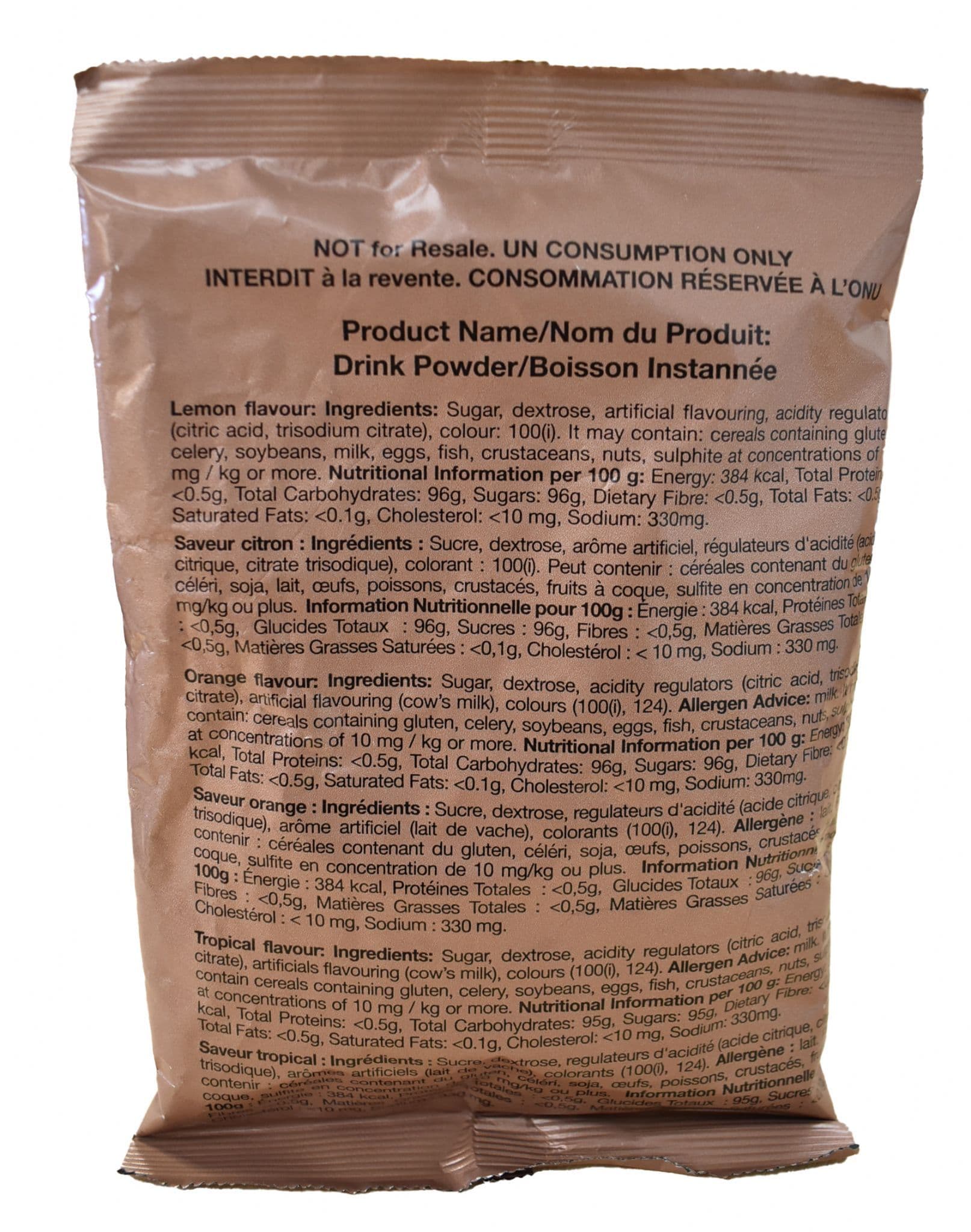 BULK BUY British Military 200g Drink Powder x 40 - Image 2