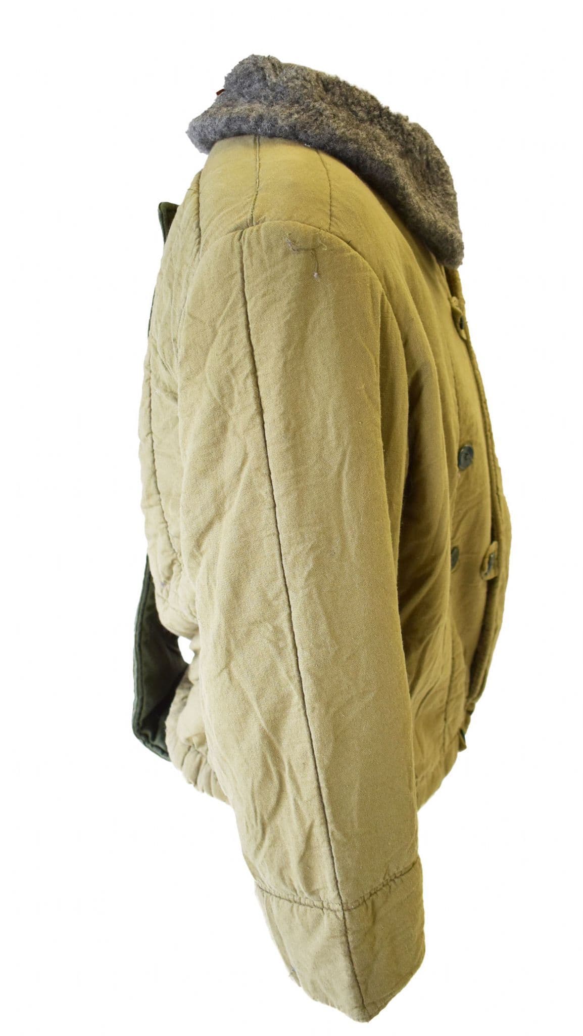 Czech Military Parka Liner With Fur Collar & Tail - Image 3