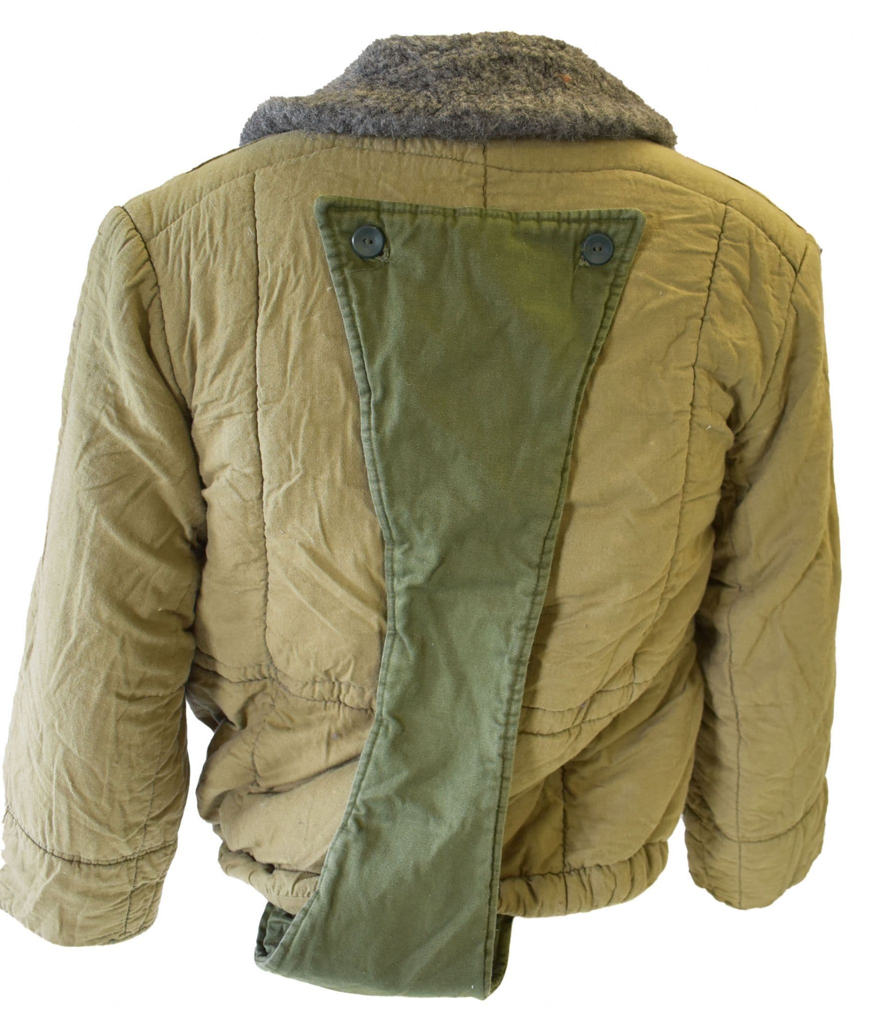 Czech Military Parka Liner With Fur Collar & Tail - Image 4