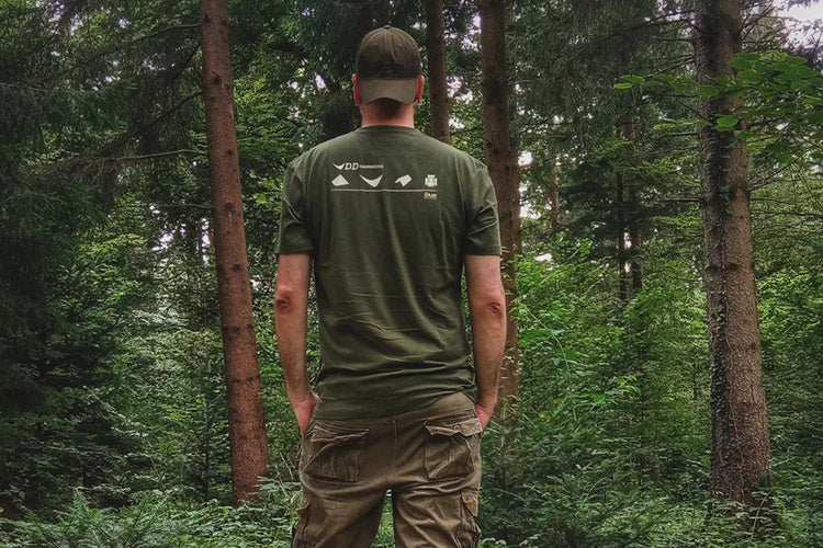 DD Hammocks Men's Icon T-Shirt - Athletic Fit - Dark Olive Green - Image 4