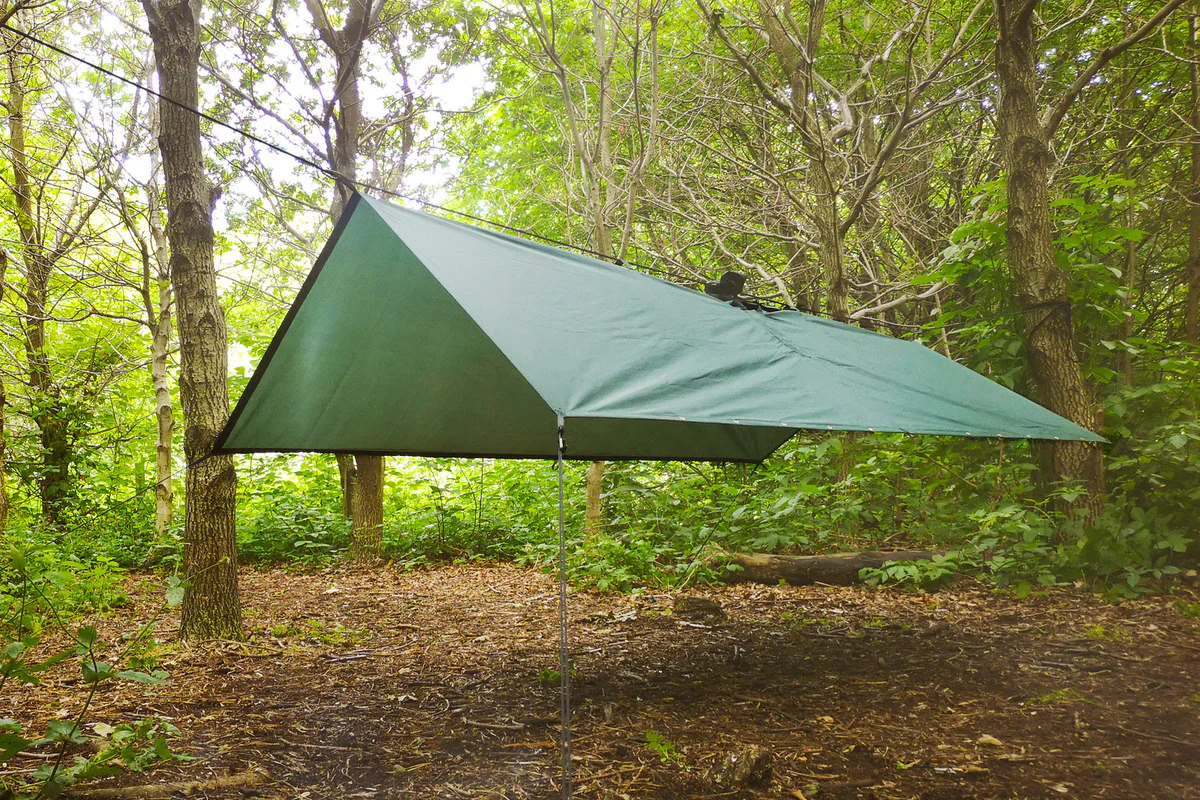 DD Hammocks Poncho Tarp - Olive Green - Image 4