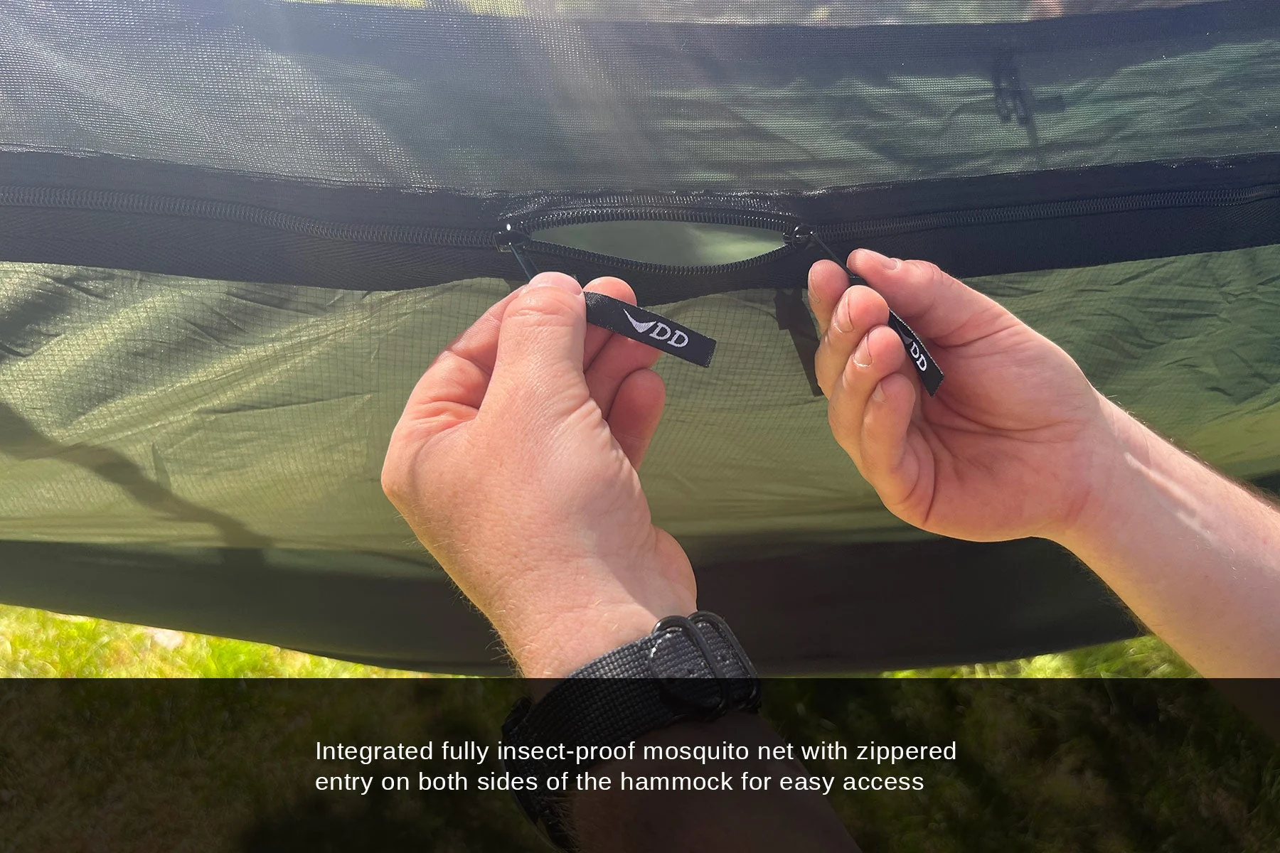 DD Hammocks SuperLight - Frontline Hammock - Olive Green - Image 14