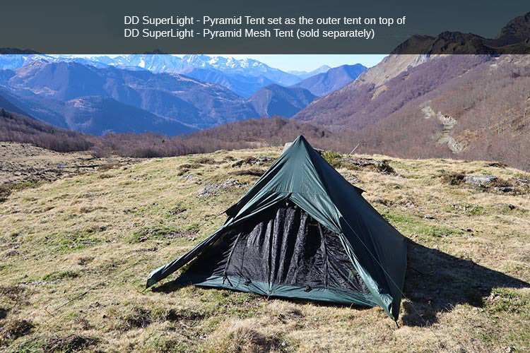 DD Hammocks SuperLight - Pyramid - Mesh Tent - Image 6
