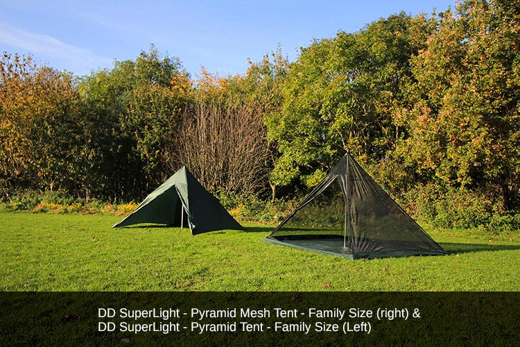 DD Hammocks SuperLight Pyramid Mesh Tent - Family Size - Image 5