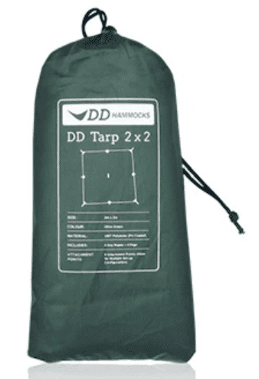 DD Hammocks Tarp 2 x 2m - Olive Green - Image 2