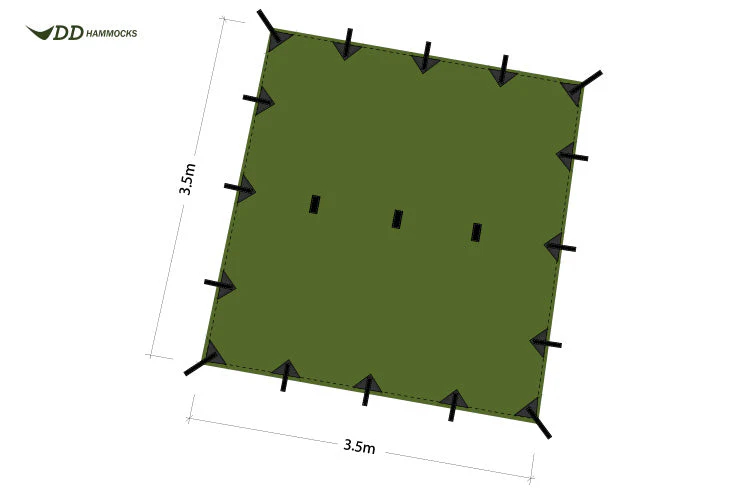 DD Hammocks Tarp 3.5 x 3.5m - Image 9