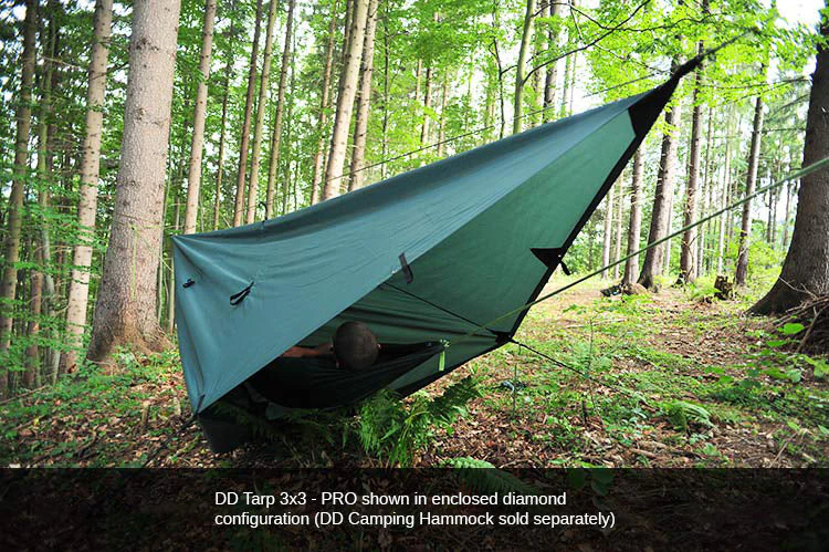 DD Hammocks Tarp 3x3 - PRO - Olive Green - Image 2