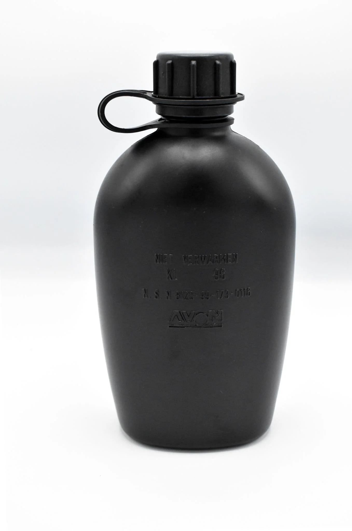 Dutch Military Issue Black Water Bottle 1L - Image 2