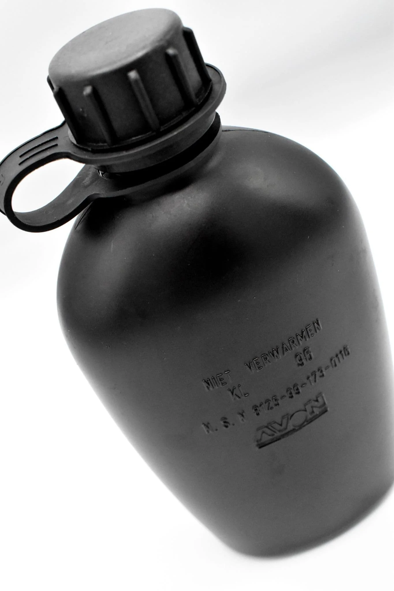 Dutch Military Issue Black Water Bottle 1L - Image 3