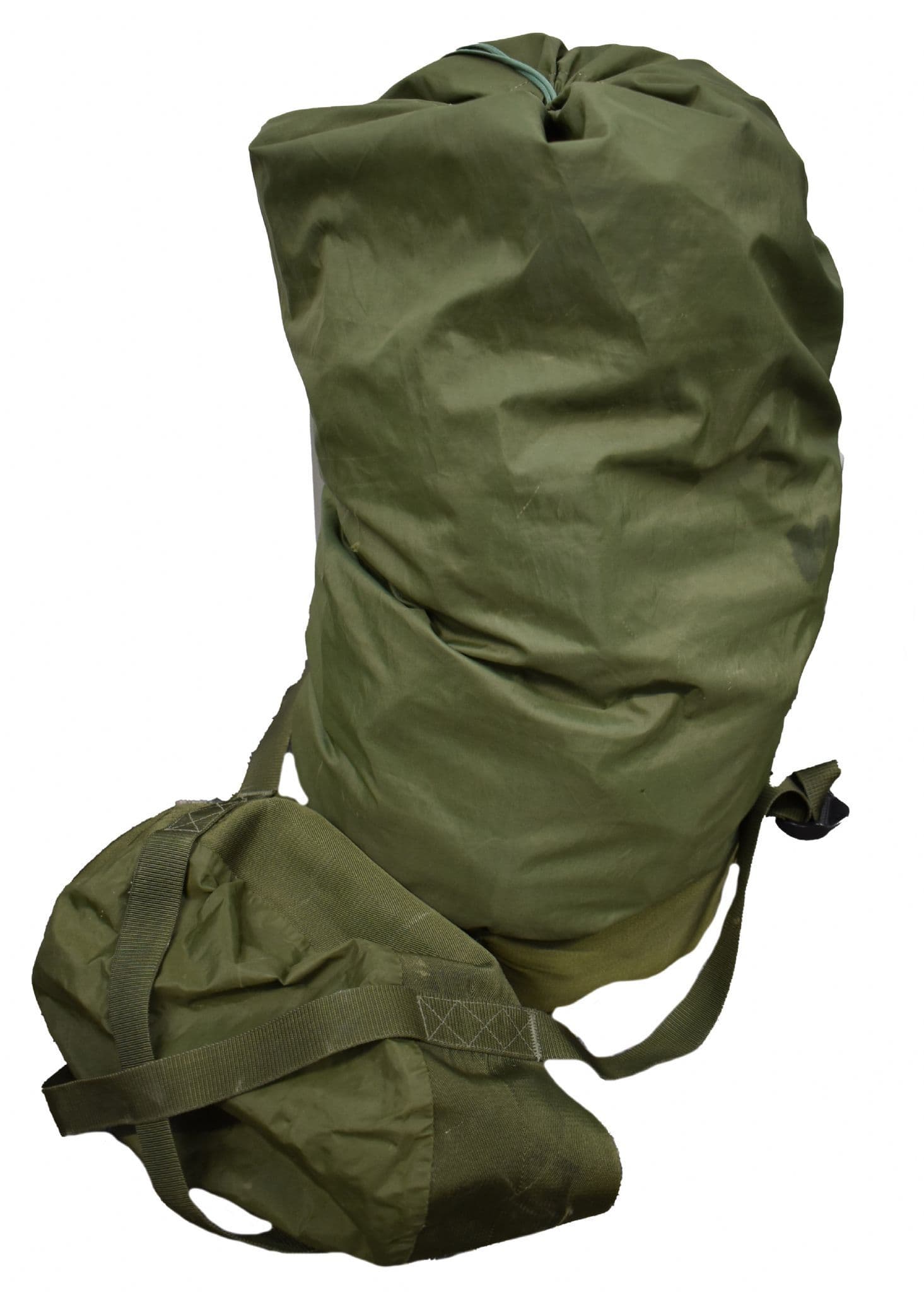 Ex Military Large Sleeping Bag Compression Sack - Olive - Image 3