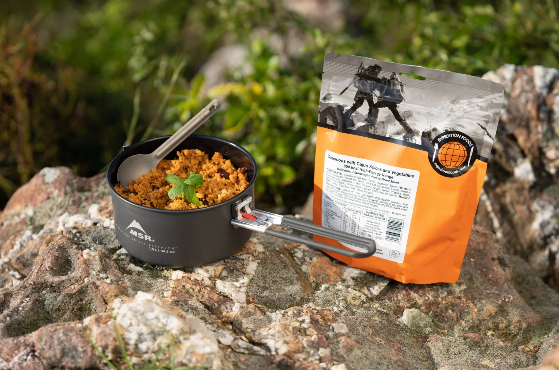Expedition Foods Freeze Dried Meal Pouch - Vegan Couscous With Cajun Spices & Veg - Various Sizes - Image 9