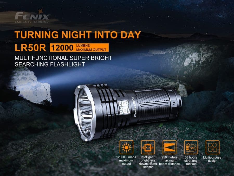 Fenix LR50R 12,000 Lumen Searchlight Torch - Image 6