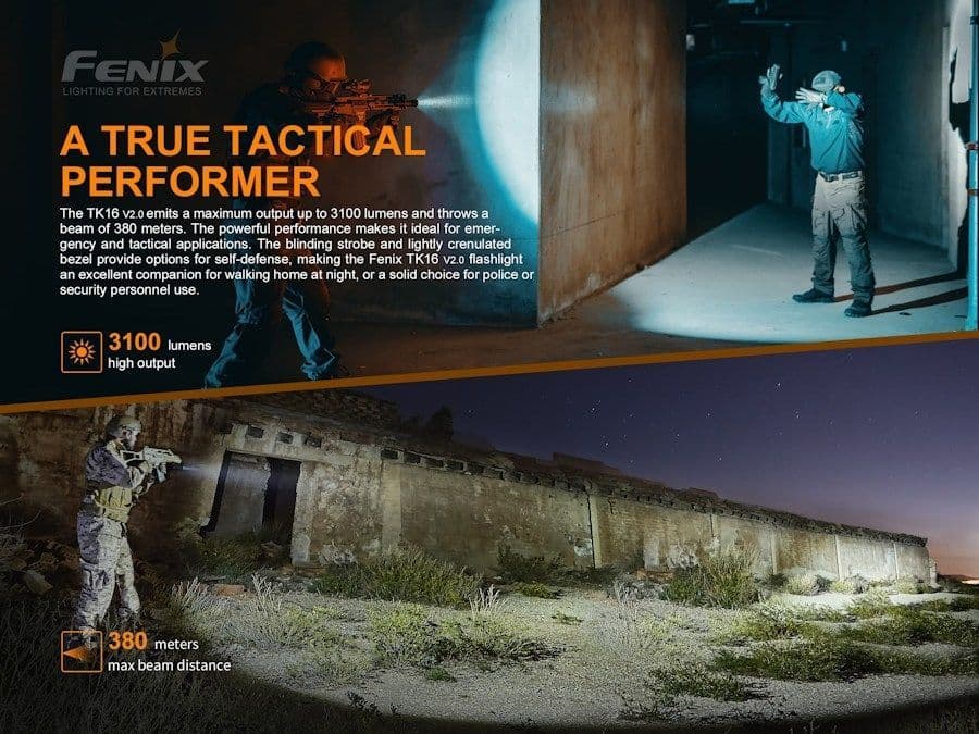 Fenix TK16 V2.0 3100 Lumen Rechargeable Torch - Image 16