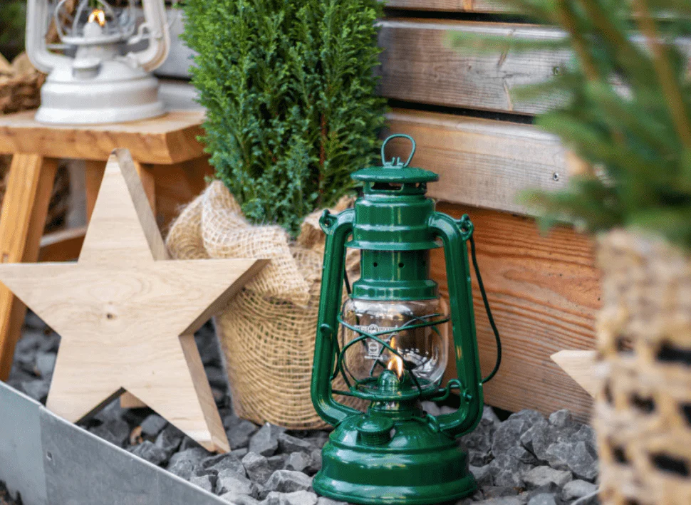 Feuerhand Baby Special 276 Hurricane Lantern - Moss Green - Image 2