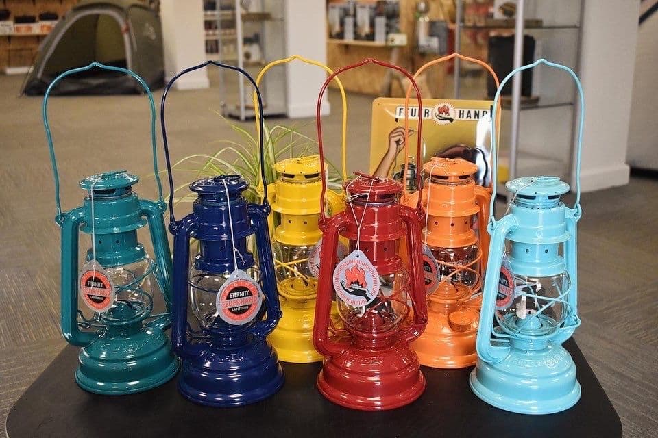 Feuerhand Baby Special 276 Hurricane Lantern - Teal Blue - Image 4