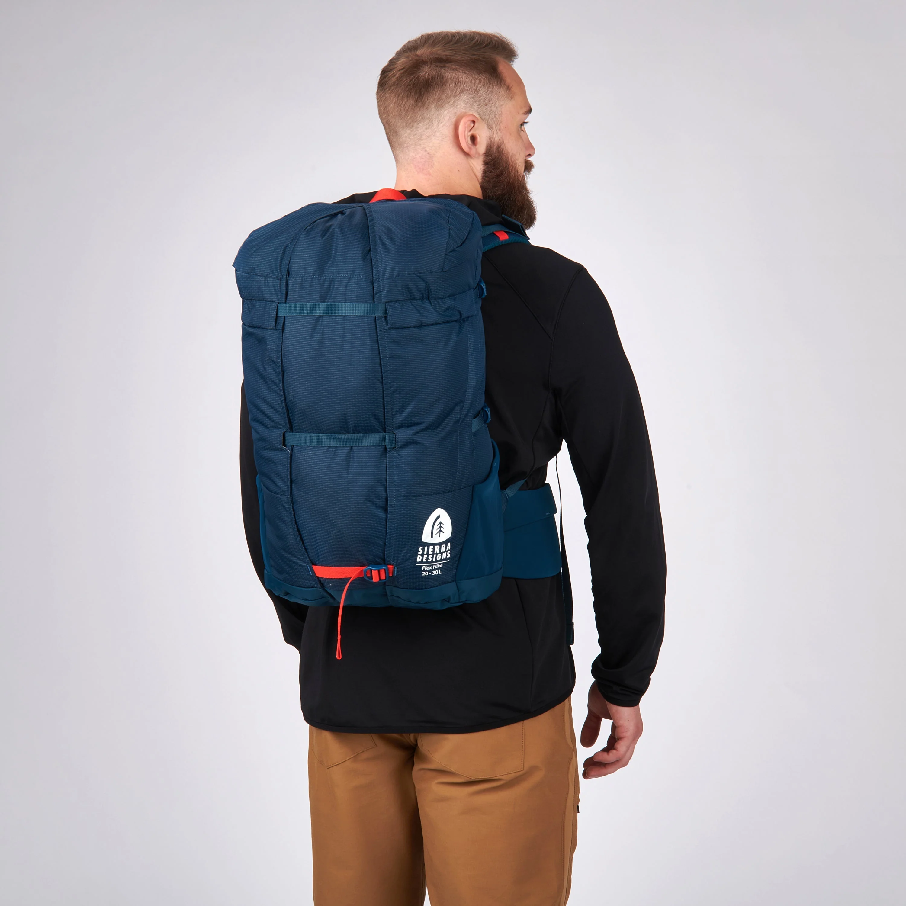 Sierra Designs Flex Hike 20-30L Backpack Bag - Majolica Blue - Image 14