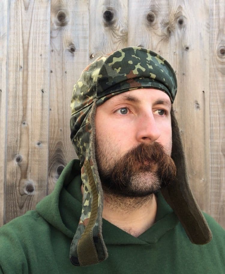 German Military Flecktarn Camouflage Winter Hat - Image 10