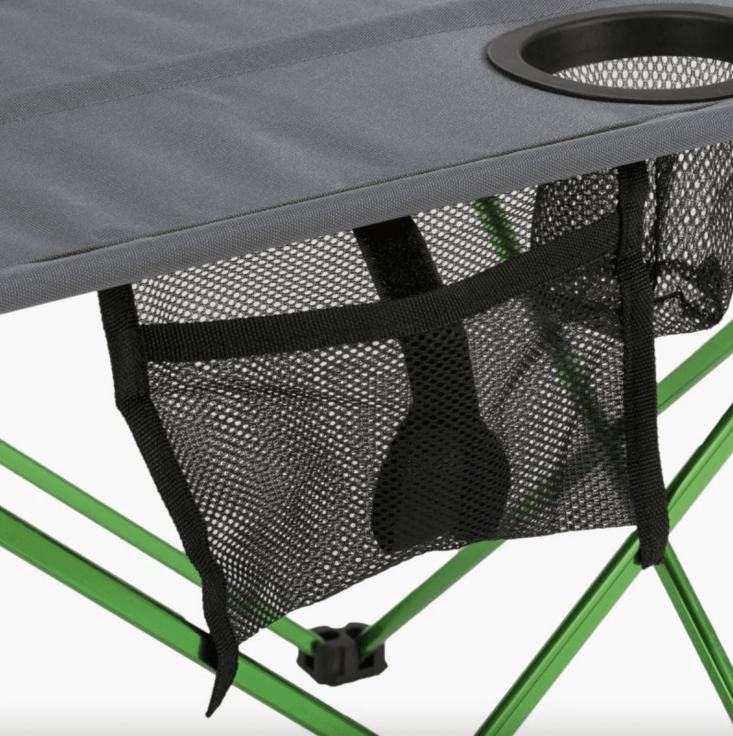 Highlander Ayr Folding Camping Table - Green and Grey - Image 3