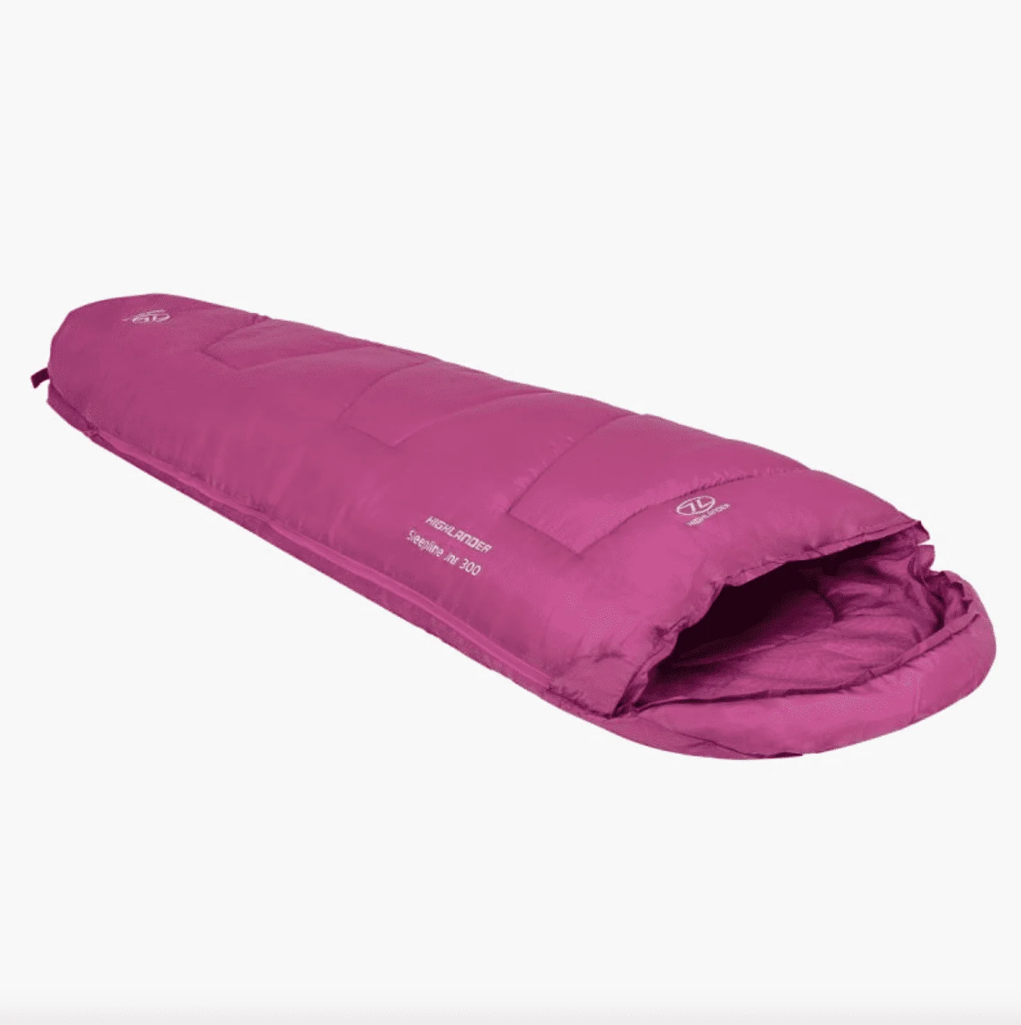 Highlander Sleepline Junior Kids Mummy Sleeping Bag - Pink - Image 3