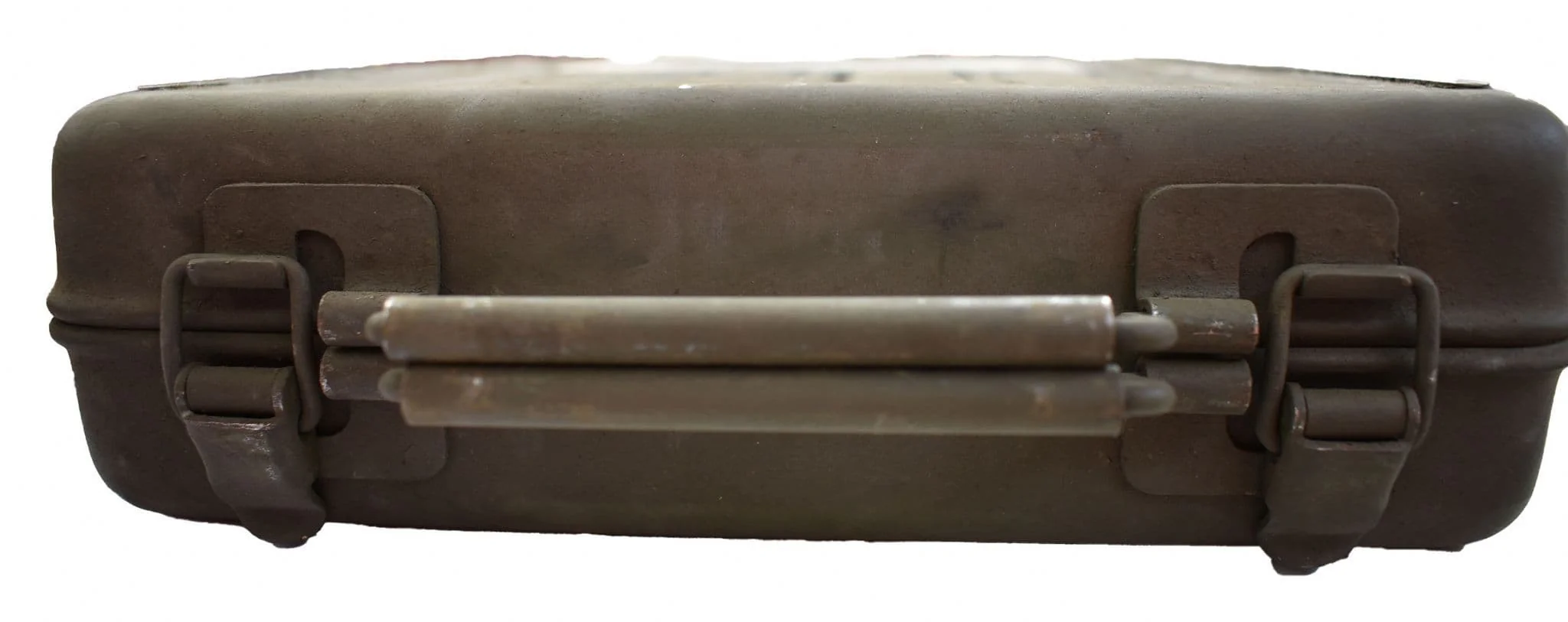 Italian Military Olive Green Metal Grenade Box - Image 3