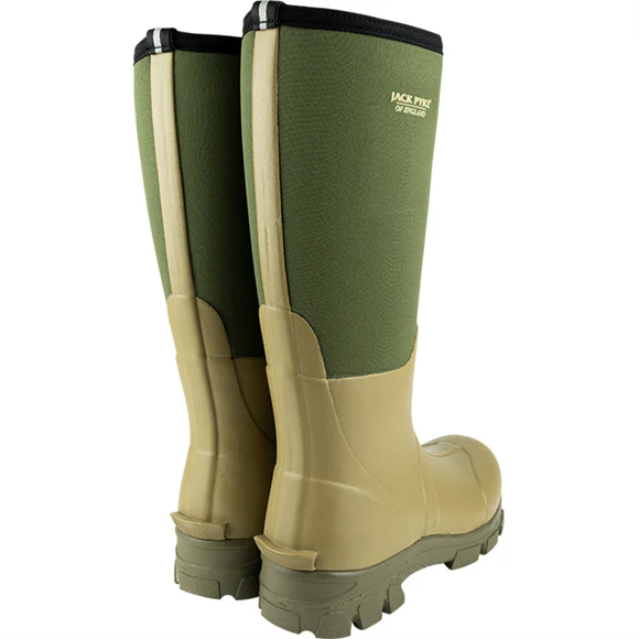 Jack Pyke Ashcombe Neoprene Wellington Boot - Green - Image 2