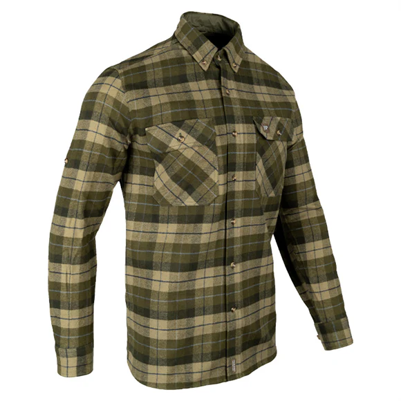 Jack Pyke Bleasdale Heavy Flannel Shirt - Green - Image 2