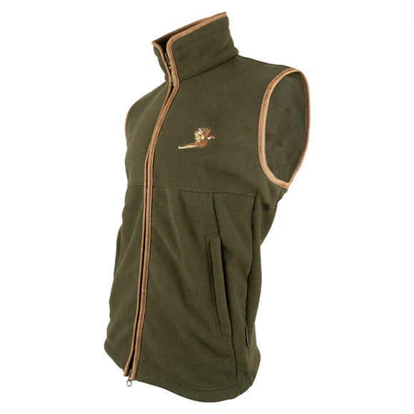 Jack Pyke Countryman Pheasant Fleece Gilet - Dark Olive - Image 2