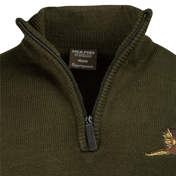 Jack Pyke Pheasant Zip Neck Pullover - Image 5