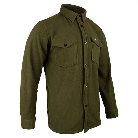 Jack Pyke Polar Fleece Shirt - Dark Olive - Image 3