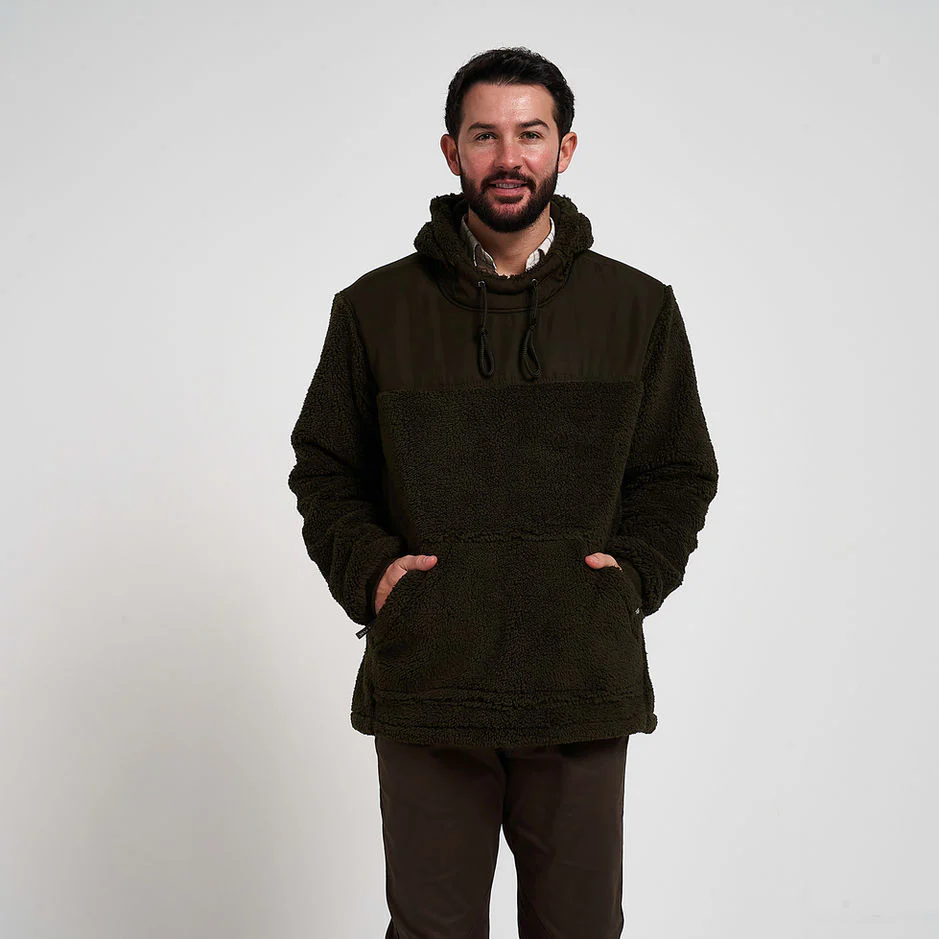 Jack Pyke Sherpa Fleece Hoodie Gen 2 - Dark Olive - Image 7