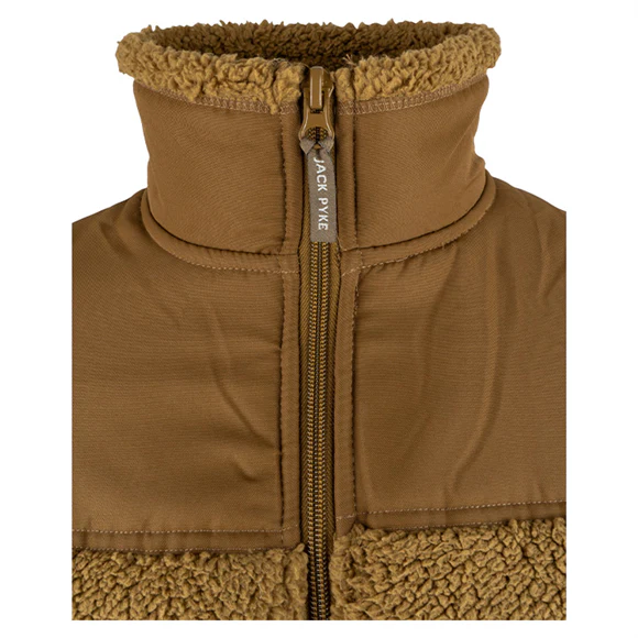 Jack Pyke Sherpa Fleece Jacket Gen 2 - Camel - Image 5
