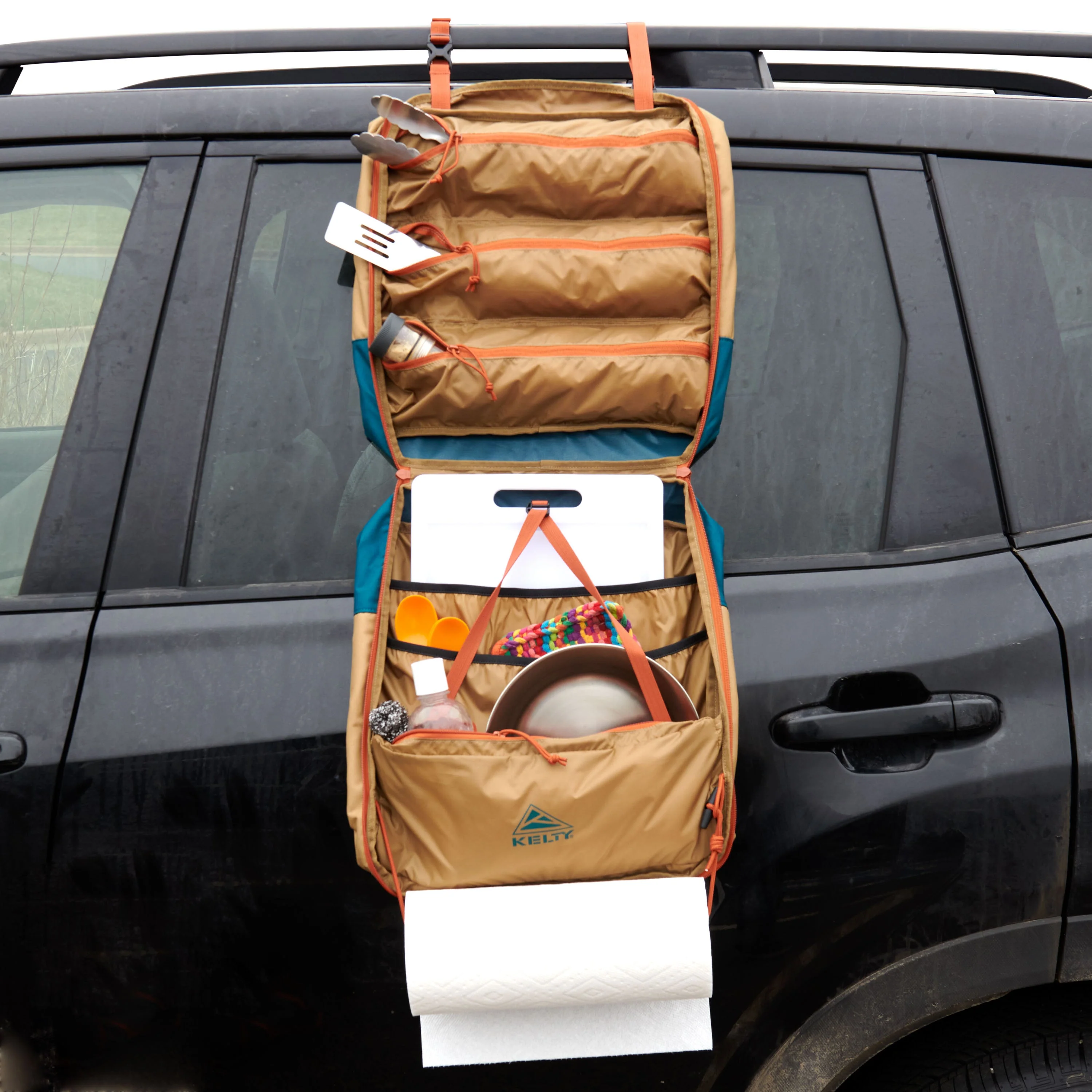 Kelty Camp Galley Camp Kitchen Organiser - Dull Gold / Deep Teal - Image 4