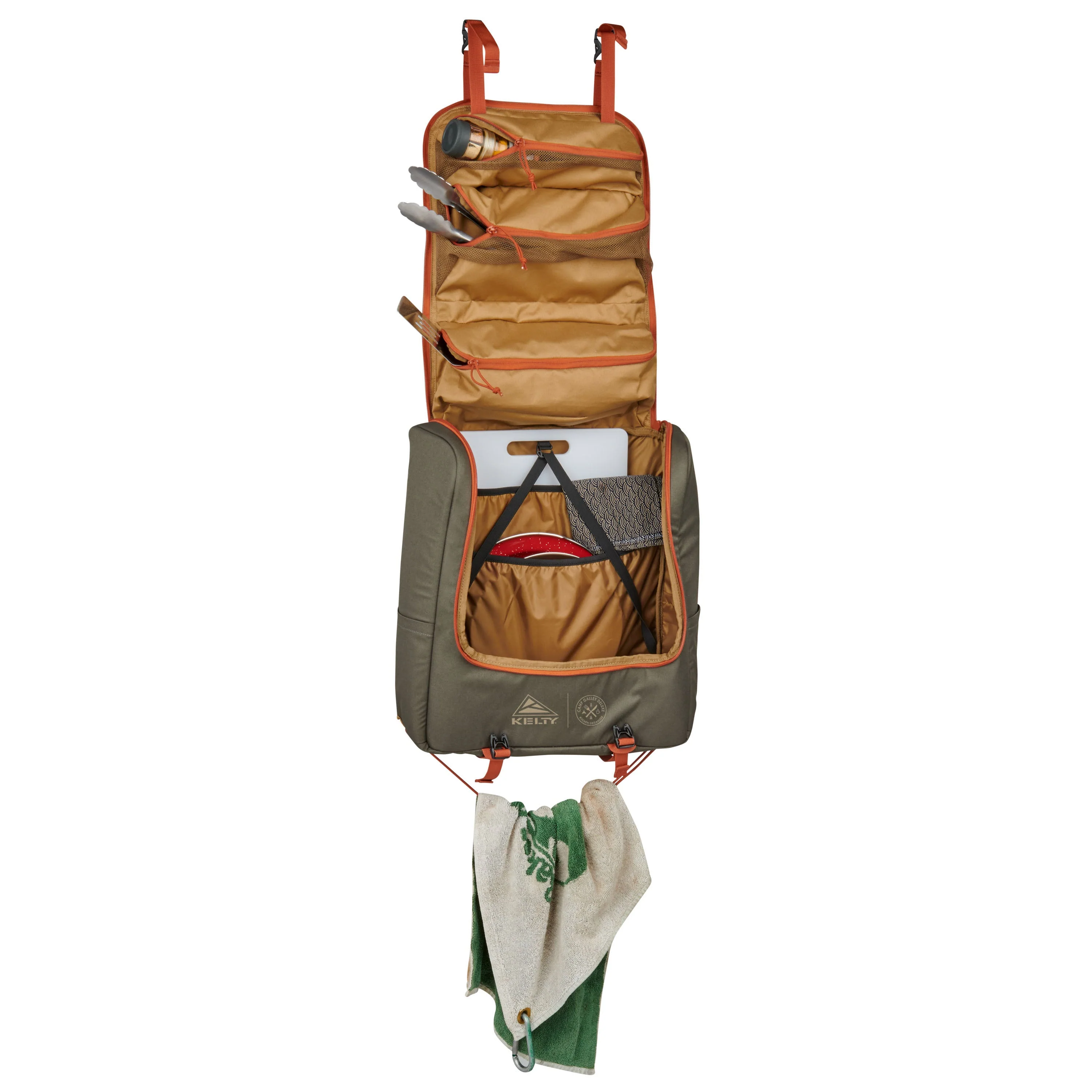 Kelty Camp Galley Deluxe Camp Kitchen Organiser - Beluga / Dull Gold - Image 5