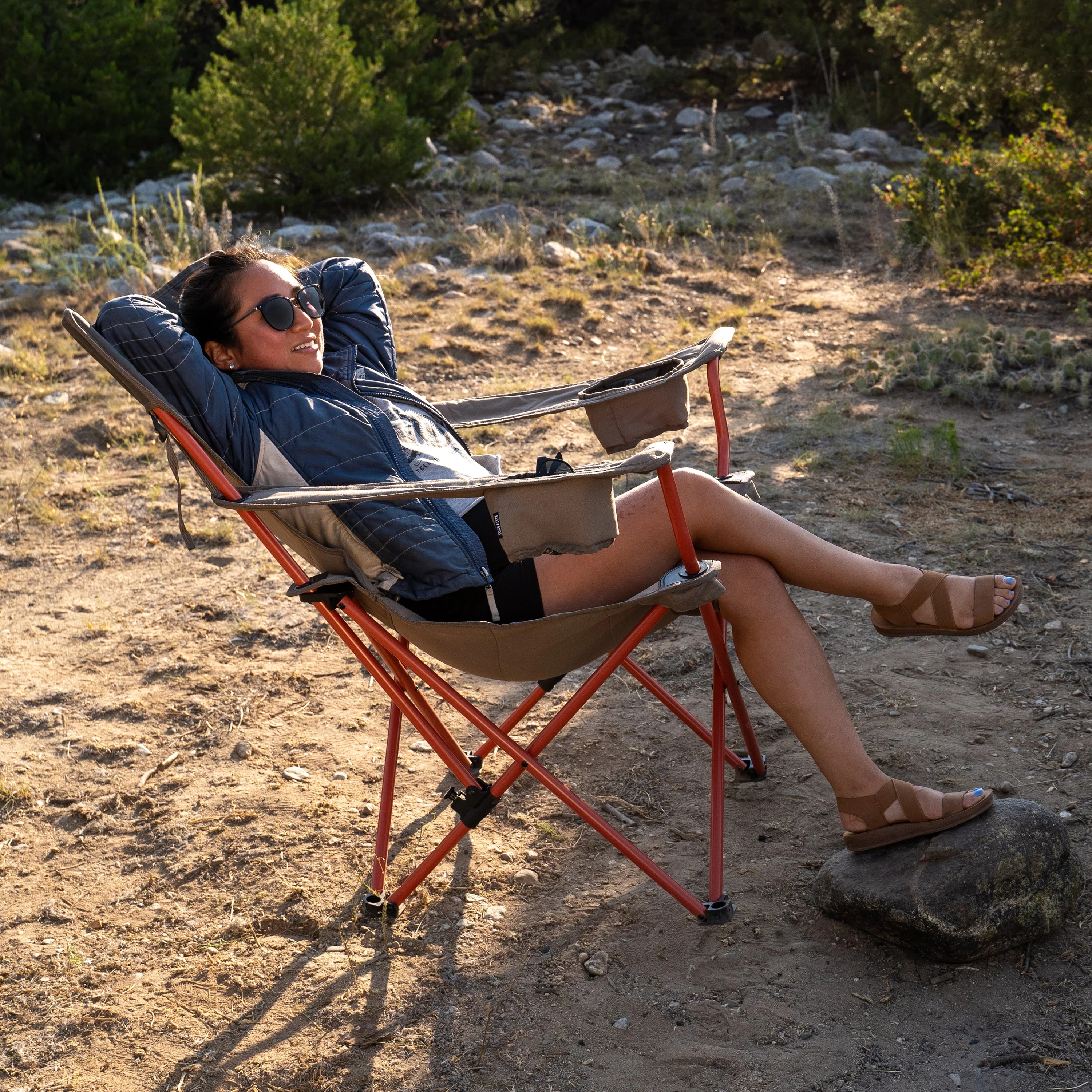 Kelty Deluxe Lounge Single Camp Chair - Bungee Cord/Beluga - Image 9