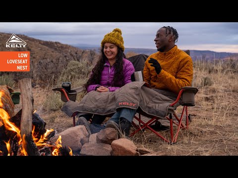 Kelty Low-Loveseat Double Camping Chair - Nest Bungee Cord/Beluga - Image 17